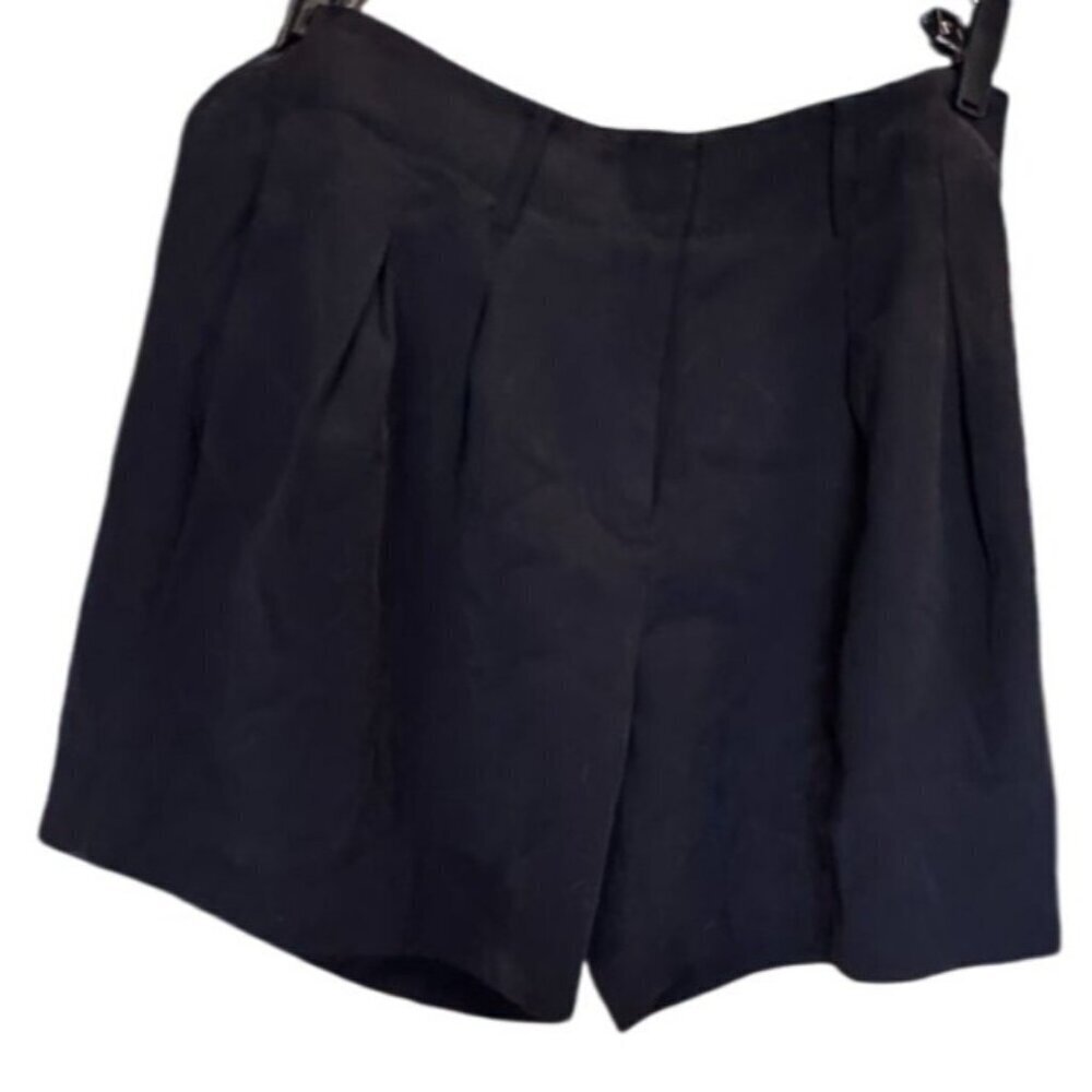 Open Edit High-Waisted Black Pleated Shorts Women's Size 4